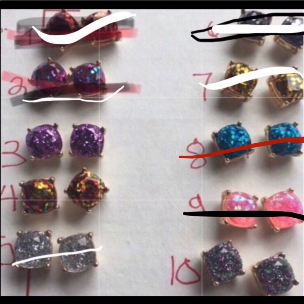 ♠️ Kate Spade Glitter studs ♠️